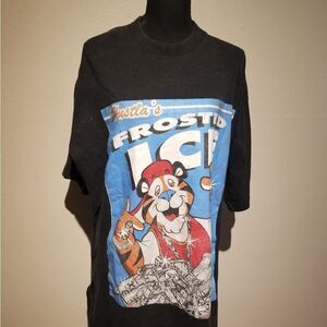 HUSTLAS FROSTED ICE  TONY THE TIGER RAP STYLE TSHIRT 3XL. B30
